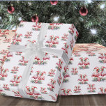 Beach Christmas Wrapping Paper<br><div class="desc">Celebrate the holidays with a bit of surf and sand with this festive wrapping paper featuring two pink flamingos with presents at their feet and wearing Santa hats. Wish your loved ones a happy holiday season in beachy style. Whether you live in a beach or tropical location like Florida, Hawaii,...</div>