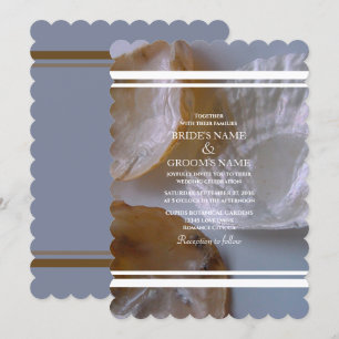 Beach Clams Wedding Invitations