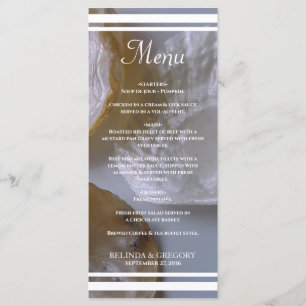 Beach Clams Wedding Menu