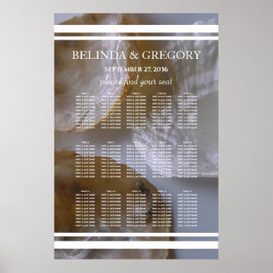 Beach Clams Wedding Seating Chart