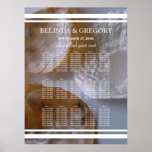 Beach Clams Wedding Seating Chart