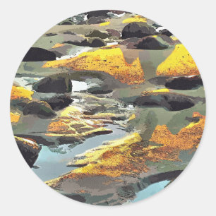 BEACH CLASSIC ROUND STICKER