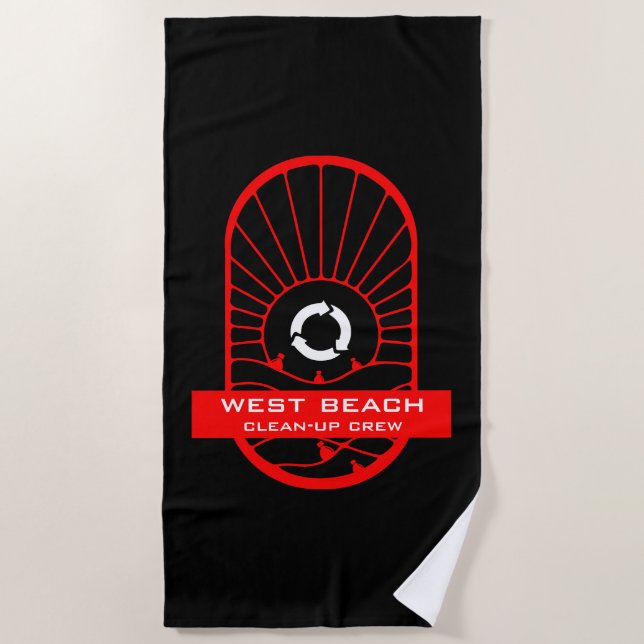 Beach Clean - Up Volunteer Crew Towel (Front)