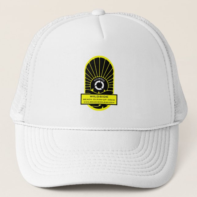Beach Clean - Up Volunteer Crew Trucker Hat (Front)