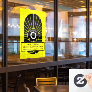 Beach Clean - Up Volunteer Crew Window Cling