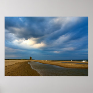 Beach Clouds Poster