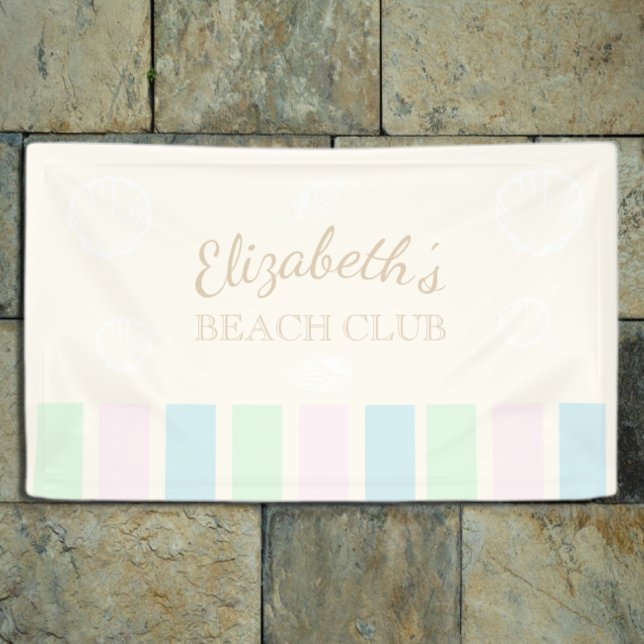 Beach Club Birthday Banner (Creator Uploaded)