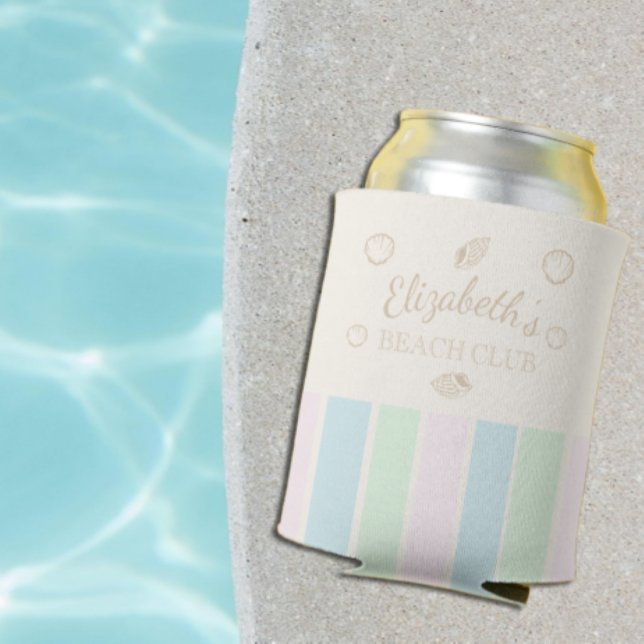 Beach Club Birthday Can Cooler (Creator Uploaded)