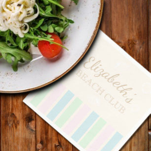 Beach Club Birthday Napkin
