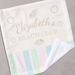 Beach Club Birthday Wash Cloth