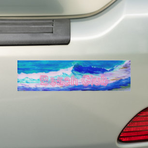 Beach Club Bumper Sticker