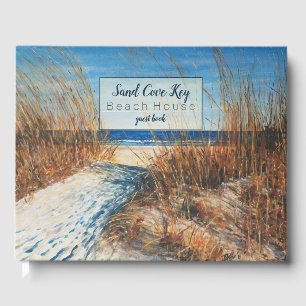 Beach Coastal Art Vacation Rental Guest Book