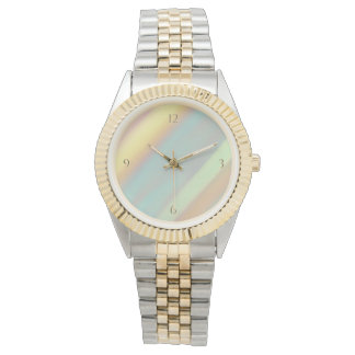 Beach Coastal Blue Green Yellow Colourful  Watch