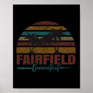 Beach Coastal City Vacation Souvenir Fairfield Poster