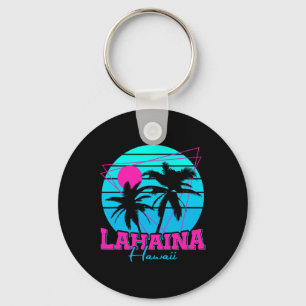 Beach Coastal City Vacation Souvenir Lahaina 1 Key Ring