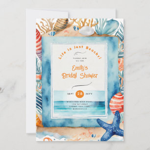 Beach Coastal Ocean BABYSHOWER BIRTHDAY WEDDING Invitation