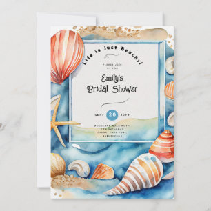 Beach Coastal Ocean BABYSHOWER BIRTHDAY WEDDING Invitation