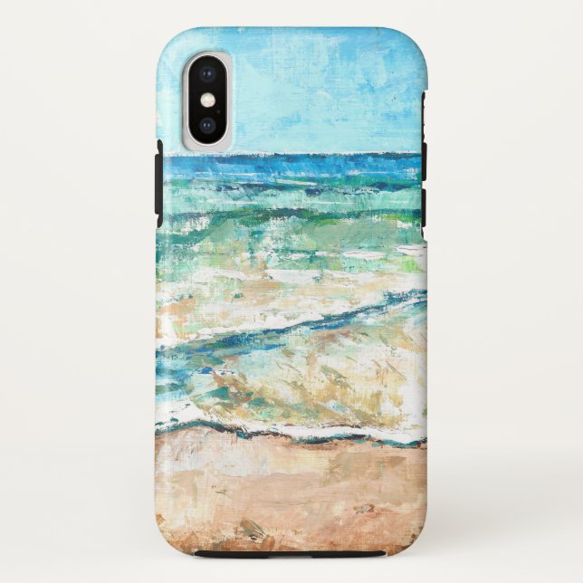 Beach Coastal Shoreline Artwork Case-Mate iPhone Case (Back)