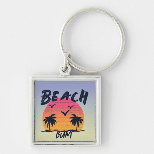 Beach/coastal/tropical/Hawaiian Key Ring (Front)