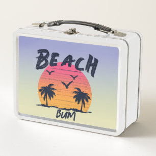 Beach/coastal/tropical/Hawaiian Metal Lunch Box