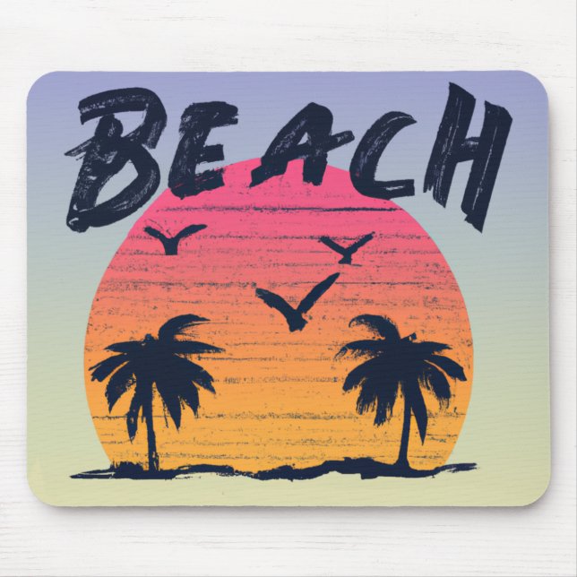 Beach/coastal/tropical/Hawaiian Mouse Mat (Front)