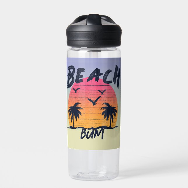 Beach/coastal/tropical/Hawaiian Water Bottle (Front)