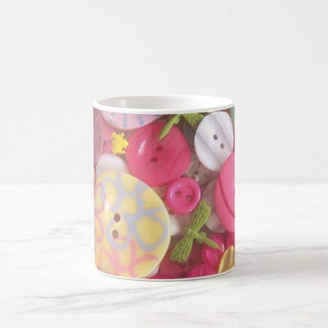 Beach Colour Button Collage Coffee Mug (Center)