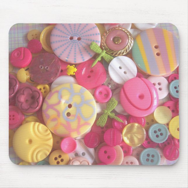 Beach Colour Buttons Mouse Mat (Front)