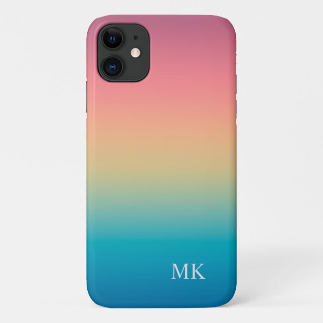  Beach Colour Gradient Case-Mate iPhone Case (Back)