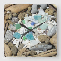 Beach Combers Clocks Rock Hounds Sea Glass gifts