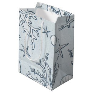 Beach Coral Reef Sea Shell & Starfish Gift Bag