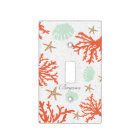 Beach Coral Reef Sea Shell & Starfish Light Switch