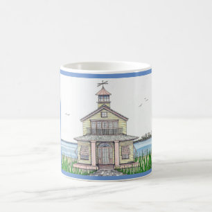 Beach Cottage Blue 11oz Mug