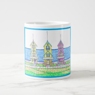 Beach Cottage Trio 2 Jumbo Mug