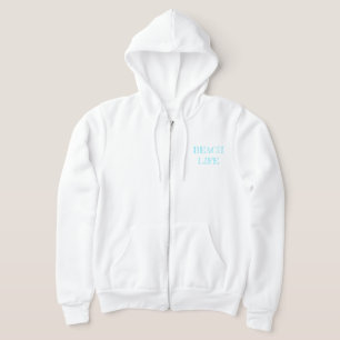 Beach Cottage Zippered Hoodie