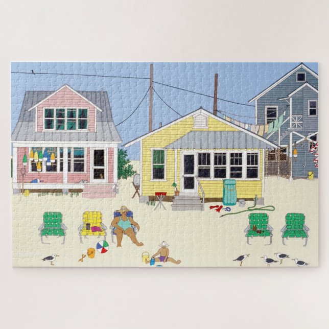 Beach Cottages Jigsaw Puzzle (Horizontal)