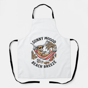 Beach Cow Shirt Vintage Summer Farm Animal Art Apron