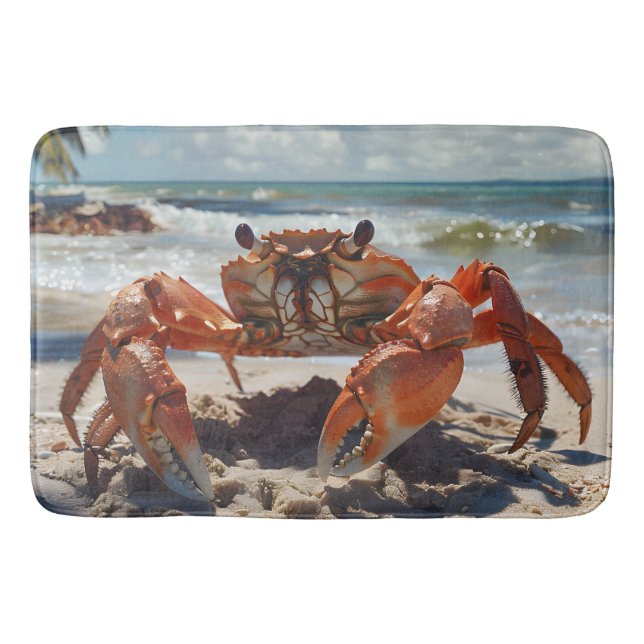 Beach Crab Bath Mat (Front)