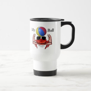 Beach Crab, My Ball, MeWarriorWoman on Twitch Travel Mug