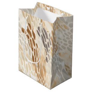 Beach Cream Abstract Animal Wedding Medium Gift Bag