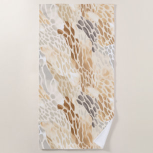 Beach Cream Animal Beach Towel
