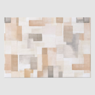 Beach Cream Rectangles Wedding Tissue Paper
