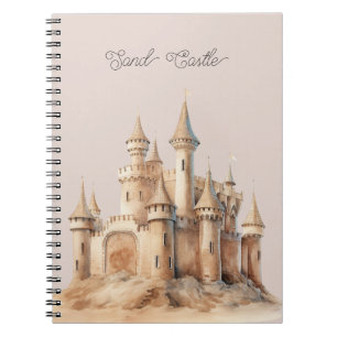 Beach Cream Sand Castle Notebook