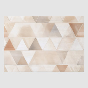 Beach Cream Triangles Wedding Tissue Paper