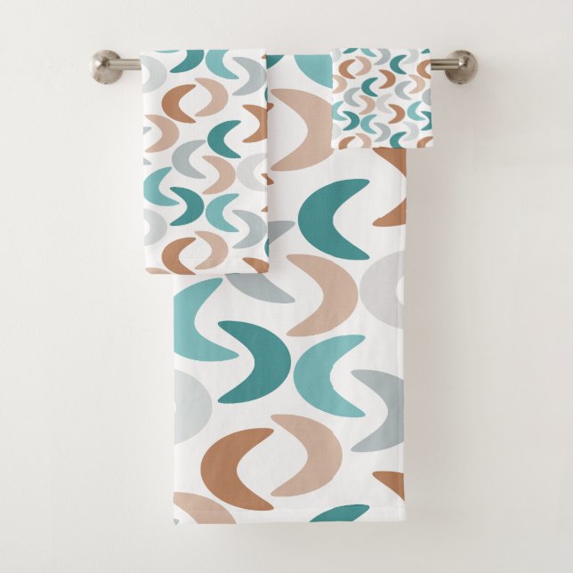 Beach Crescents  Bath Towel Set (Insitu)