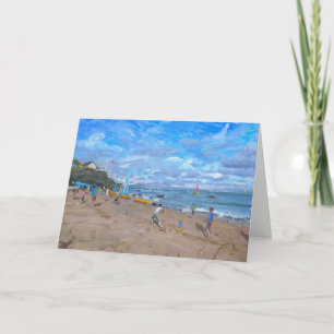 Beach cricket Abersoch 2013 Holiday Card