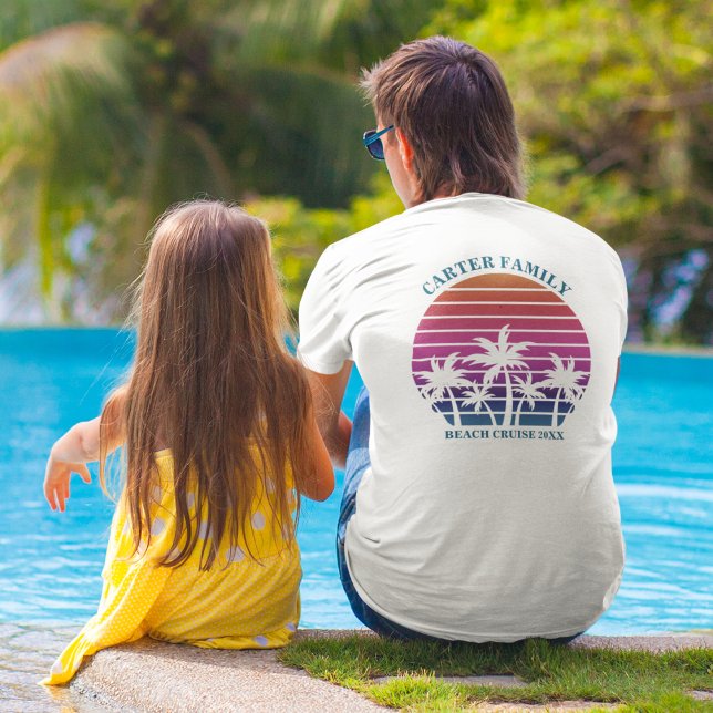 Beach Cruise Custom Family Reunion Pocket Name T-Shirt (Creator Uploaded)