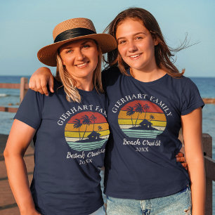 Beach Cruise Family Reunion Mum Matching T-Shirt