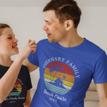 Beach Cruise Family Reunion Retro Matching<br><div class="desc">Going on a family cruise vacation? Customize these camping retro designs for the whole family by adding your family name or custom text, and year of the adventure. I hope it’s not just about the cool design that caught your eye but the fact you’ll never find it in a department...</div>