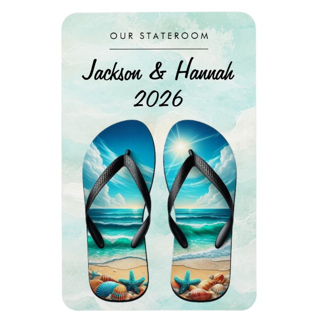 Beach Cruise Ship Stateroom Magnet (Vertical)